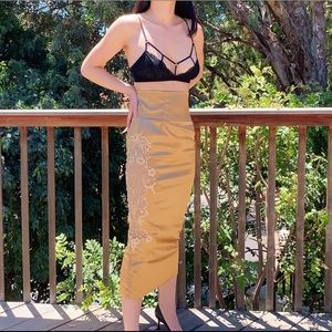 SOLD dolce and gabbana embroidered lace skirt